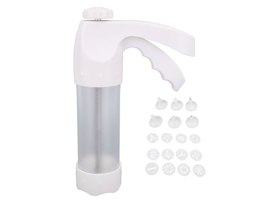 Kit De Prensa Para Galletas Abs Con 12 Discos Y 6 Boquillas Para Galletas, Pasteles Y Churros.