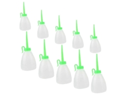 Paquete de 10 botellas de pegamento blancas para máquina de coser con boquillas largas. Herramientas de precisión para manualidades y fácil aplicación. Rosewell