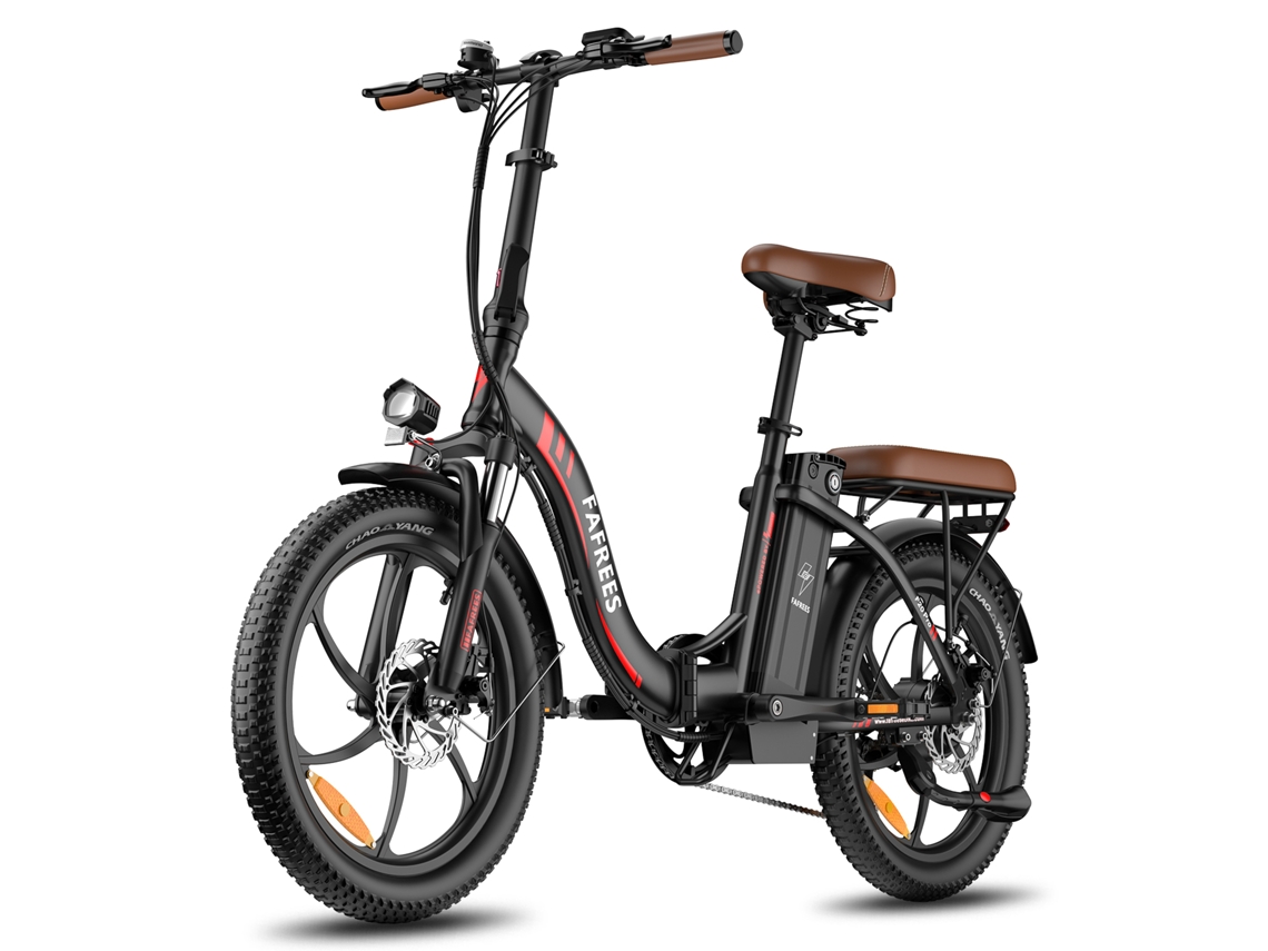 Bicicleta eléctrica plegable Fafrees F20 Pro con batería de 20 Ah, neumáticos anchos de 20 pulgadas y 7 velocidades.