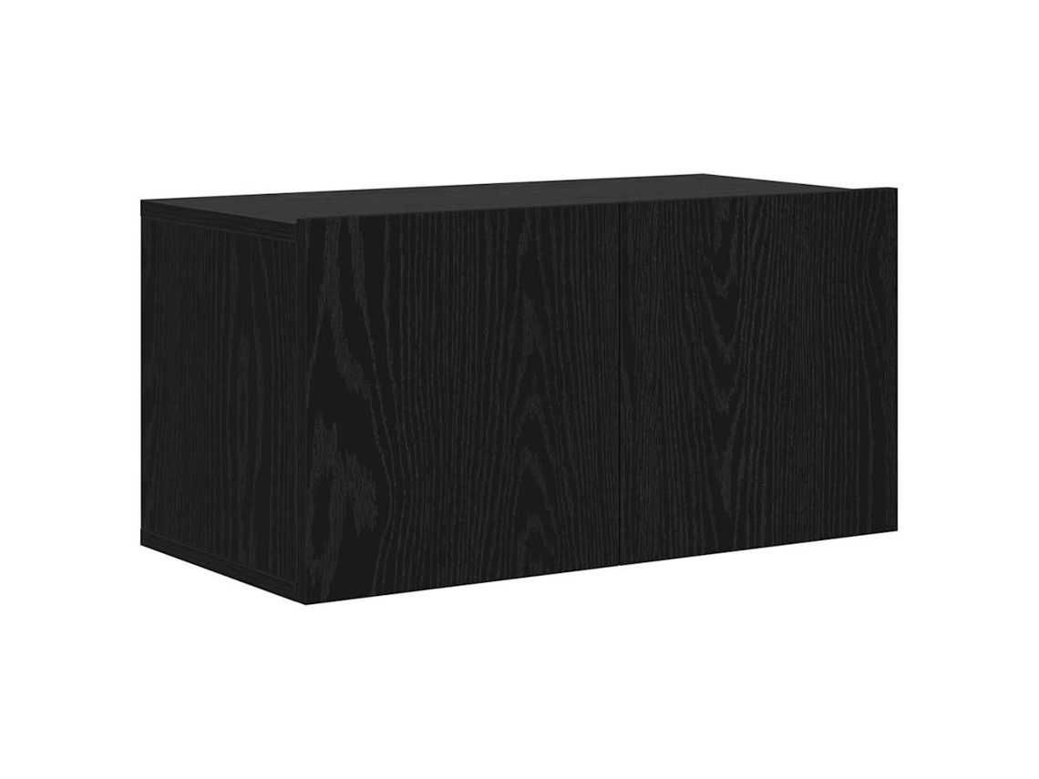 Mueble para TV | Mueble para TV | Mueble para TV de pared negro 60 x 30 x 30 cm