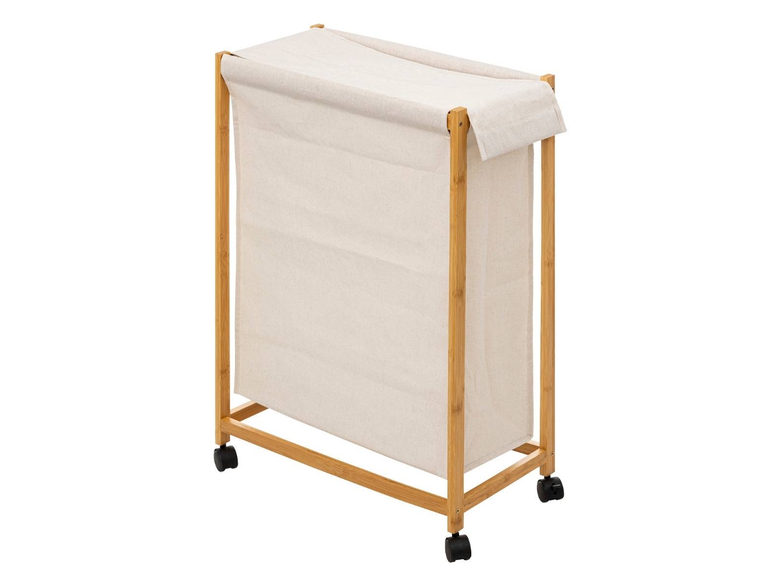 Cesto de Ropa Con Ruedas 52L Beige 5 FIVE SIMPLY SMART