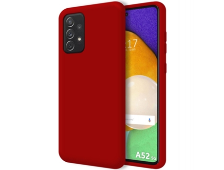 Carcasa Samsung Galaxy A52 / A52 5G / A52s 5G TUMUNDOSMARTPHONE Silicona Líquida Rojo