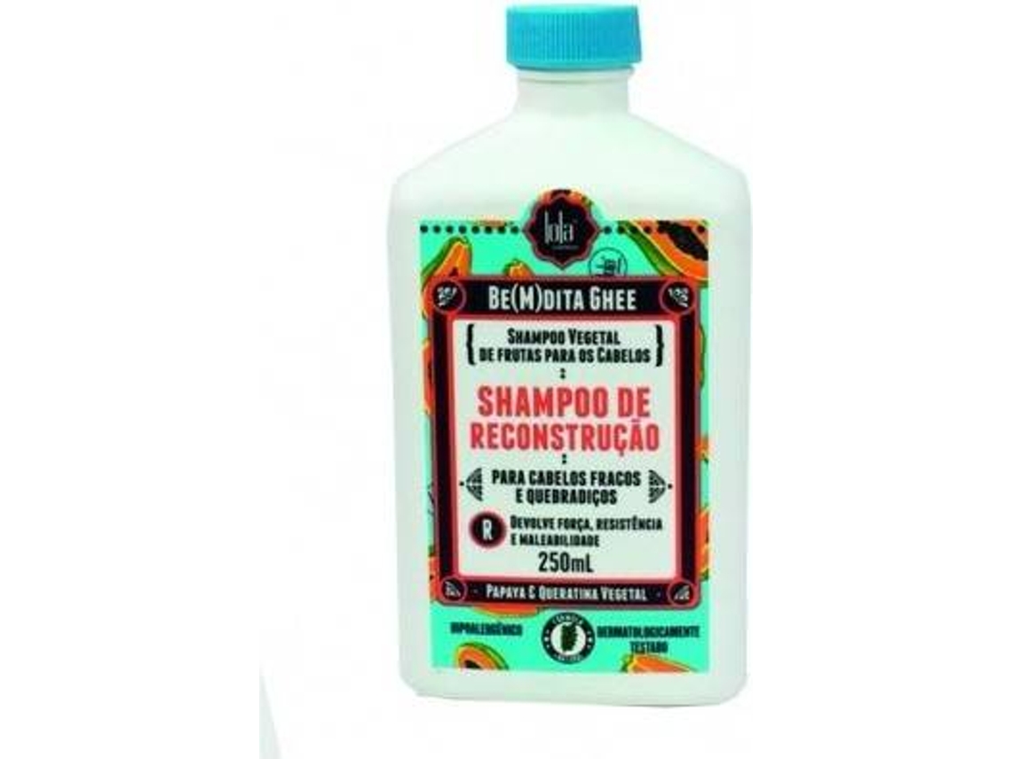 Champú Reconstrutivo - Be(m)dita Ghee - Papaya E Queratina Vegetal 250ml
