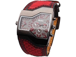 Reloj analógico para hombre ELORY, con movimiento de cuarzo dual y estilo moderno.