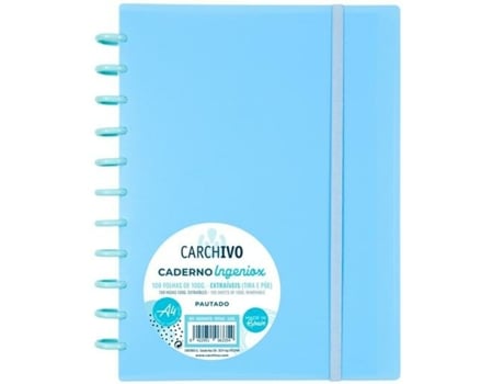 Cuaderno Carchivo Ingeniox Azul claro A4 100 Hojas