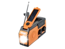 Compañero de supervivencia, radio de emergencia con pronóstico del tiempo, acceso AM/FM a actualizaciones importantes, manivela solar, alimentado por Panoona