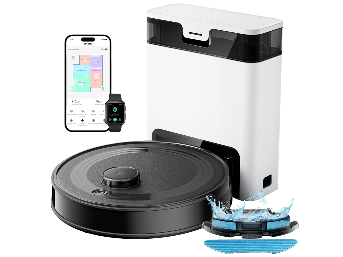 Robot aspirador, vaciado automático, navegación láser, M2s Pro OEM