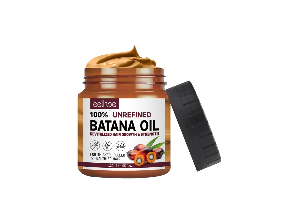Acondicionador capilar con aceite de batana que hidrata, suaviza y da volumen al cabello seco y encrespado.