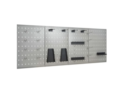 Paneles de pared perforados de acero DKD HOME DECOR (4 unidades, 40 x 58 cm)