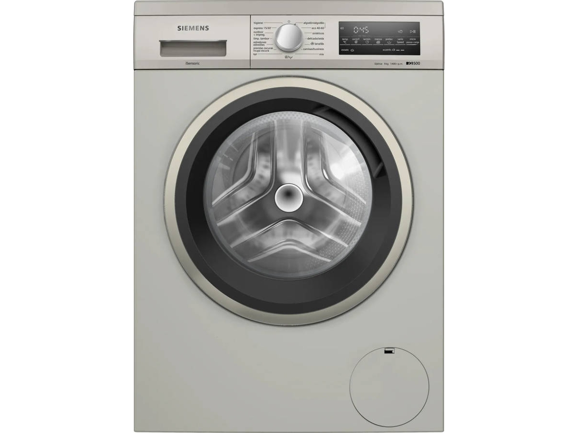 Lavadora SIEMENS WU14UT6KES (9 Kg - 1400 rpm - Silver/Inox)