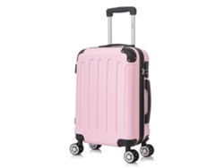 Maleta de Cabina RAYKONG Dura 4 Ruedas RosaClaro (55x40x20 cm - 40 L)