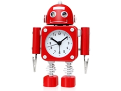 KOFIHETY , pieza de tiempo de metal rojo futurista encantador personalizable, una operación silenciosa que no funcionan con luces de ojo intermitentes y clip d