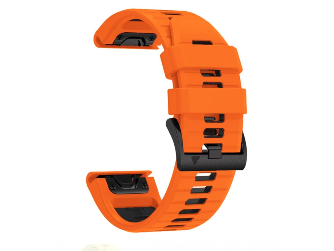 Timovo® Pulsera Deportiva De Silicona Hipoalergénica 22mm Compatible Con Garmin Fenix 7/7 Pro/7 Solar Naranja