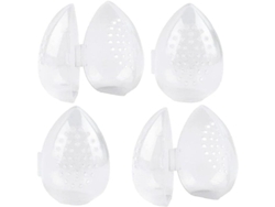 Estuche Para 4 Esponjas De Maquillaje, Con Forma De Lágrima, Organizador De Esponjas De Belleza Y Esponjas De Maquillaje.