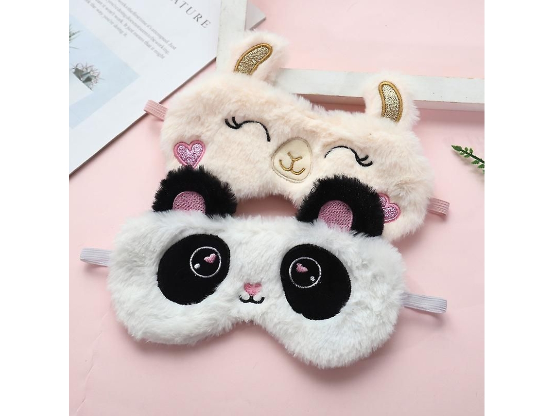 2 Antifaces De Peluche Con Forma De Oveja Para Dormir, Protección Ocular Suave.