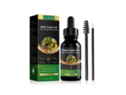 Esencia fortalecedora para las raíces del cabello con aceite de ricino.
