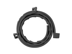 Collar repelente de insectos para mascotas de 39 cm, protección continua contra pulgas, ajustable - Negro