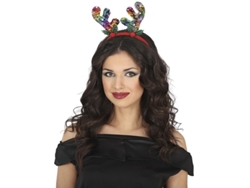Diadema de Reno con lentejuelas multicolor