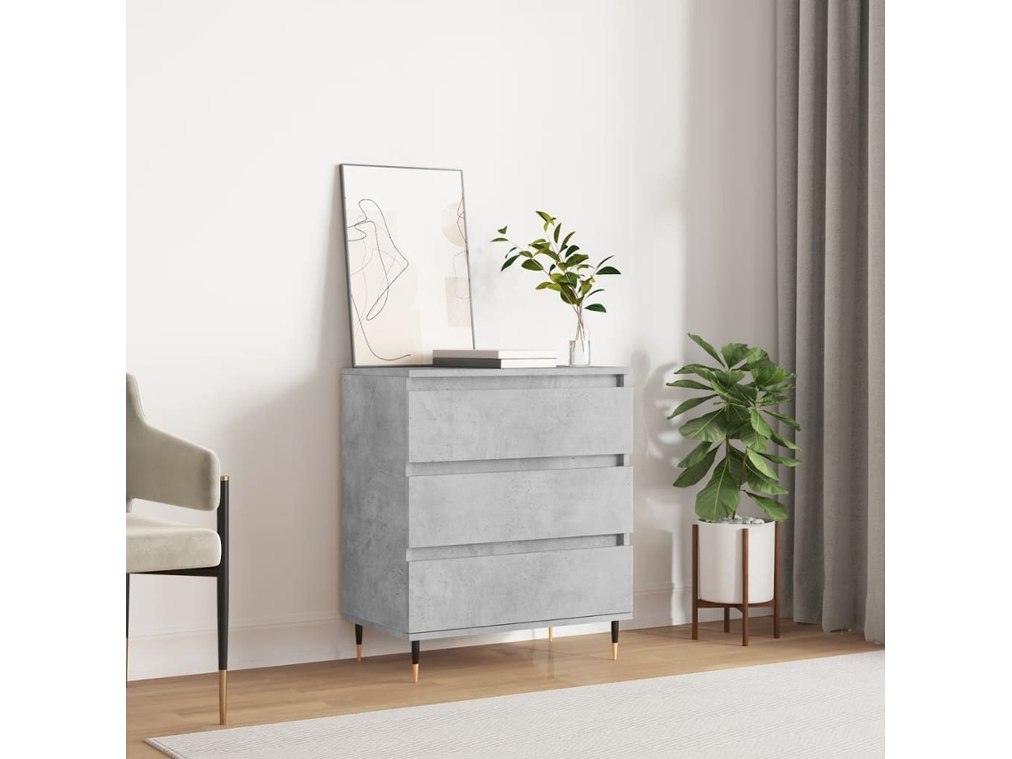 Lovely Home Aparador 60X35X70 Cm Derivados de Madera Gris Cemento