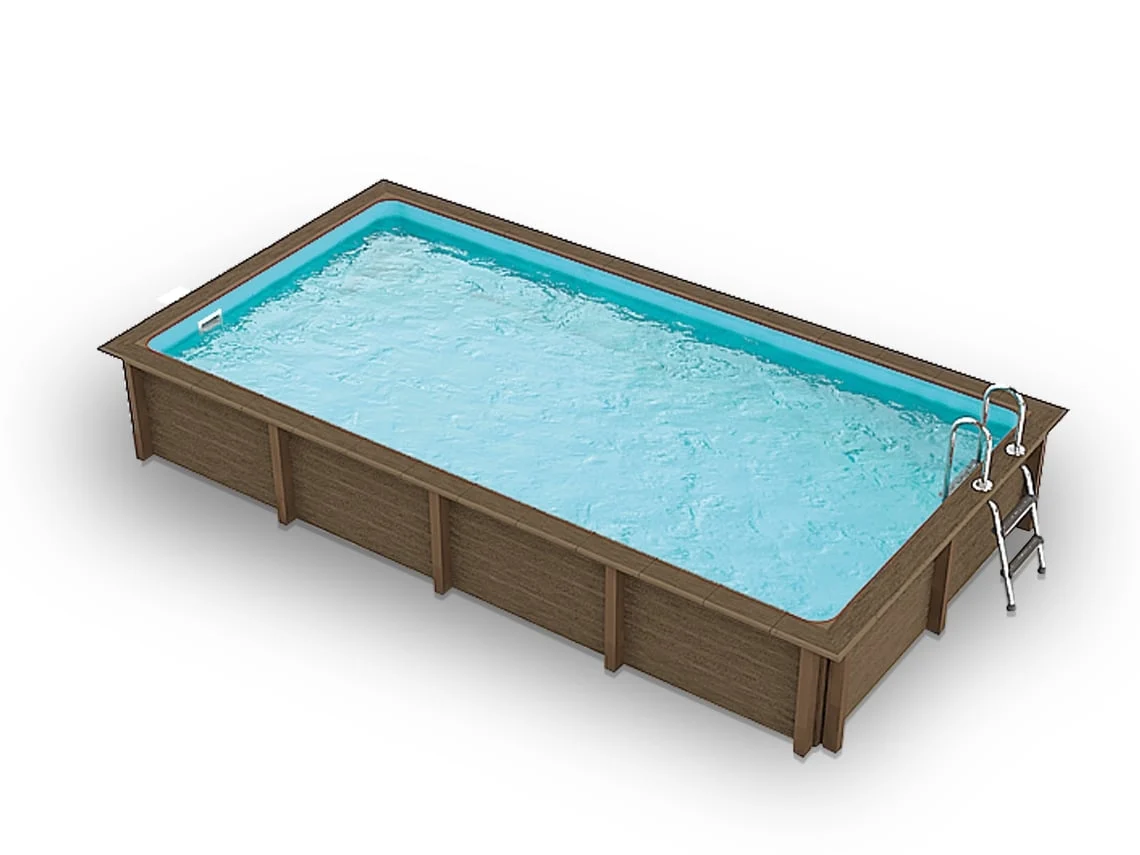 Piscina de Hormigón en Kit Rectangular NATURALIS 02 R15 2,90x5,73m altura 1,28m