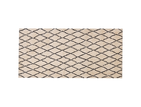 Alfombra beige/negro 80 x 150 cm BELIANI Midyat