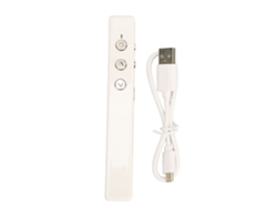 Apontador Laser Sem Fio Para Apresentações Com Design Ergonômico Plug And Play 2.402ghz A 2.483ghz Branco