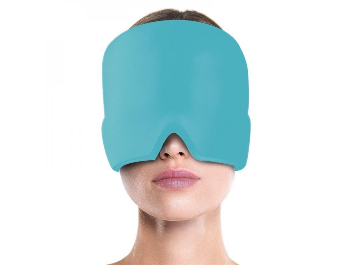 Gorro Para Aliviar La Migraña Con Terapia De Gel Frío/caliente, Bolsa De Hielo Y Antifaz Ppo.