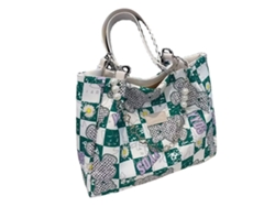 Bolso Bandolera Informal Verde De Gran Capacidad En Tejido Oxford Para El Trabajo Y El Ocio.