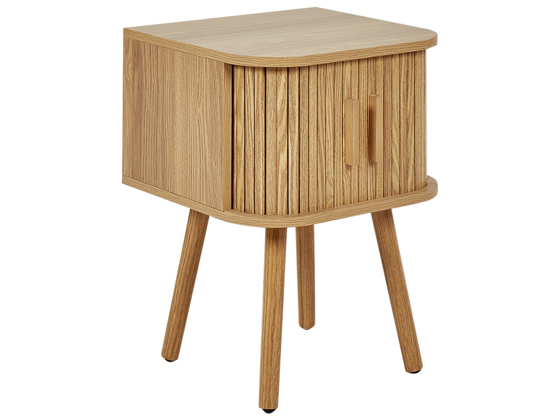 Mesita de Noche Selah BELIANI MDF Marrón (40x40x54)