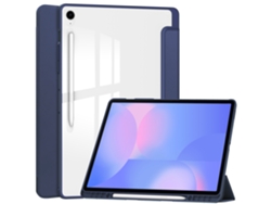 Capa Para Samsung Galaxy Tab S10 Fe Plus Sm-x620/sm-x626b 13.1 Polegadas Com Ranhura Para Caneta Azul Escuro
