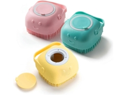 Escova corporal Rebe de silicone macio, conjunto de 3 peças, para esfoliação e limpeza do corpo, com cabo antiderrapante.