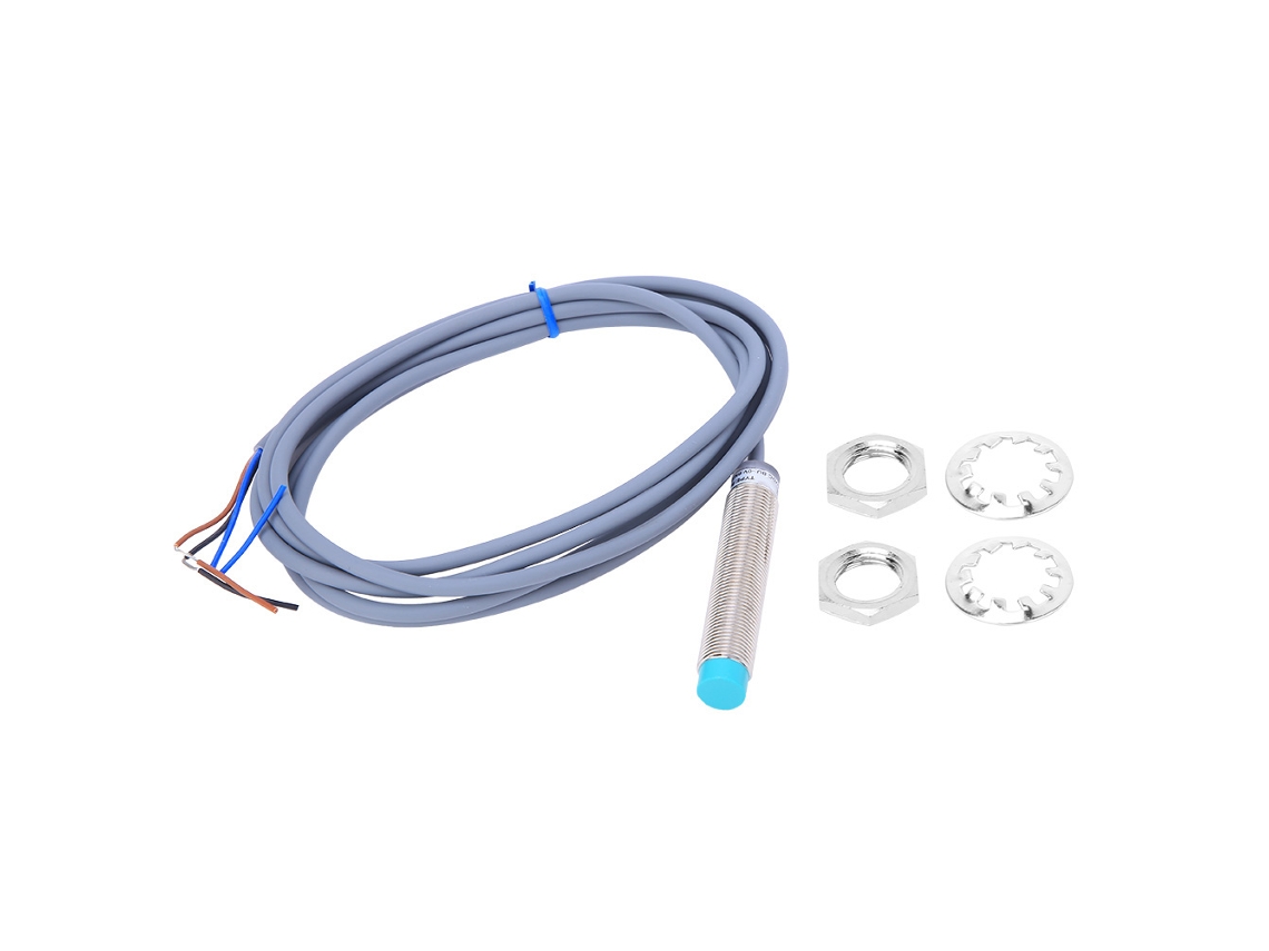 2026velora-interruptor Sensor De Proximidad Inductivo Metálico Φ12mm Dc10-30v 3-hilos Npn Nc 4mm