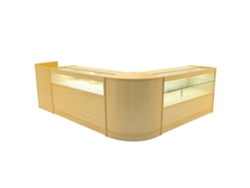 Estantería comercial Gravity | Color arce | CM60 B1500 C1500 TB60 | MDF y vidrio templado | Estanterías Monstershop