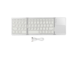 Teclado Bluetooth Dobrável, Triplo Com Touchpad, Teclado Sem Fio Portátil