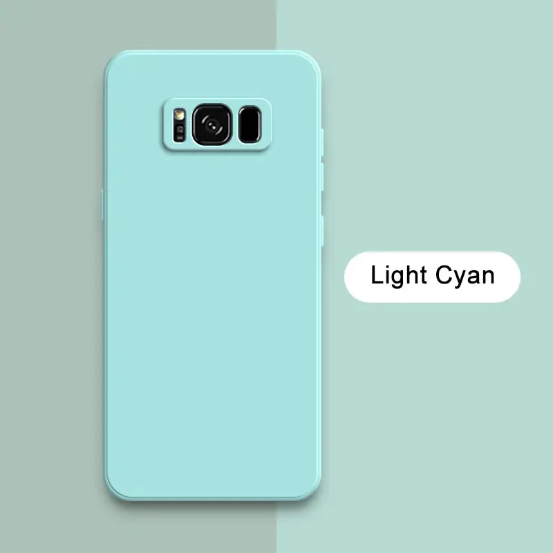 (samsung A54, Cian) Funda De Silicona Líquida Para Teléfono Samsung, Cubierta Trasera Suave Y A Prueba De Golpes.