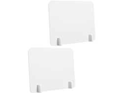 Separadores De Escritorio De Pvc De 30x40 Cm, Pantallas De Privacidad Blancas