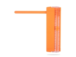 Cortador De Papel Para Álbumes De Recortes Con Cuchilla Bidireccional, Doble Escala, Antideslizante, Naranja, 27 Cm