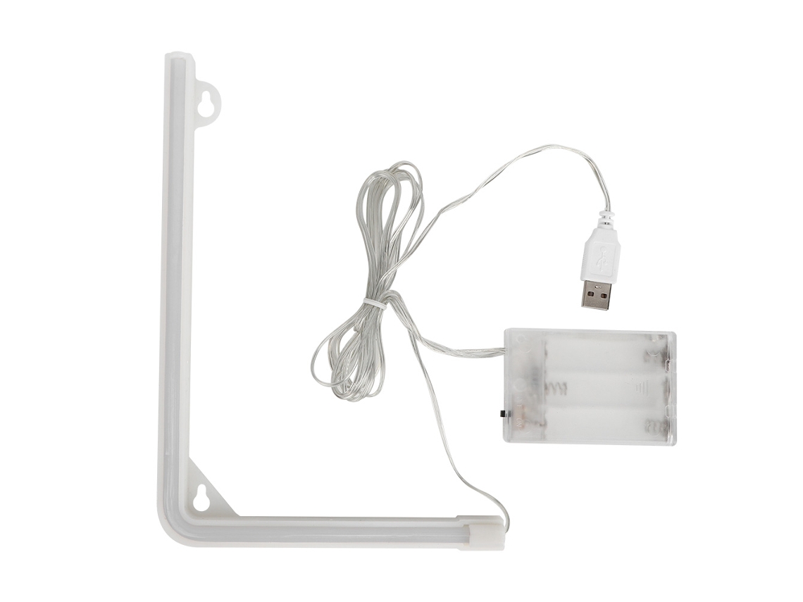 Bj-letrero De Luz Neon Led Em Forma De L Rosa Para Decoração De Parede Em Casamentos E Festas