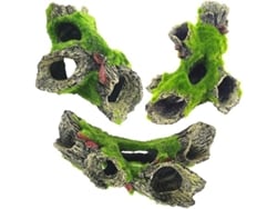 Decoraciones De Roca Para Acuarios, 2 Troncos Decorativos De Resina (16 X 10,7 Cm), Diseño Ergonómico, Aptos Para Uso Diario.