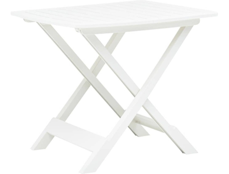 Mesa de jardín VIDAXL Blanco Plástico (79x72x70 cm)