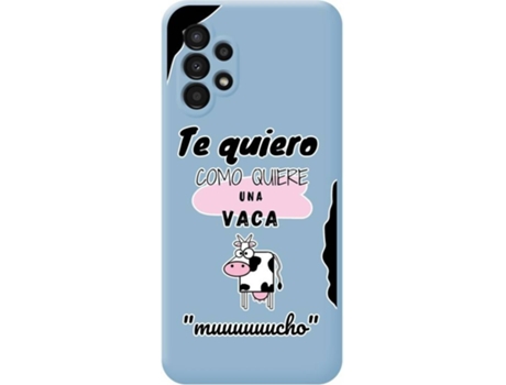 Carcasa para Samsung Galaxy A13 4G TUMUNDOSMARTPHONE Silicona Líquida Dibujos Azul