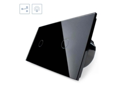 Conmutador Táctil 2 Botones Frontal LEDBOX