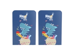2 Piezas Porta Libros Creativos De Personalidad Con Gran Capacidad Estante De Mesa Para Libros De Metal Azul
