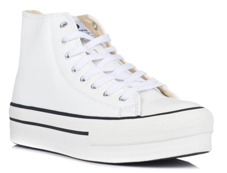 Zapatillas Vegana Con Plataforma VICTORIA (Sintético-Blanco-41)