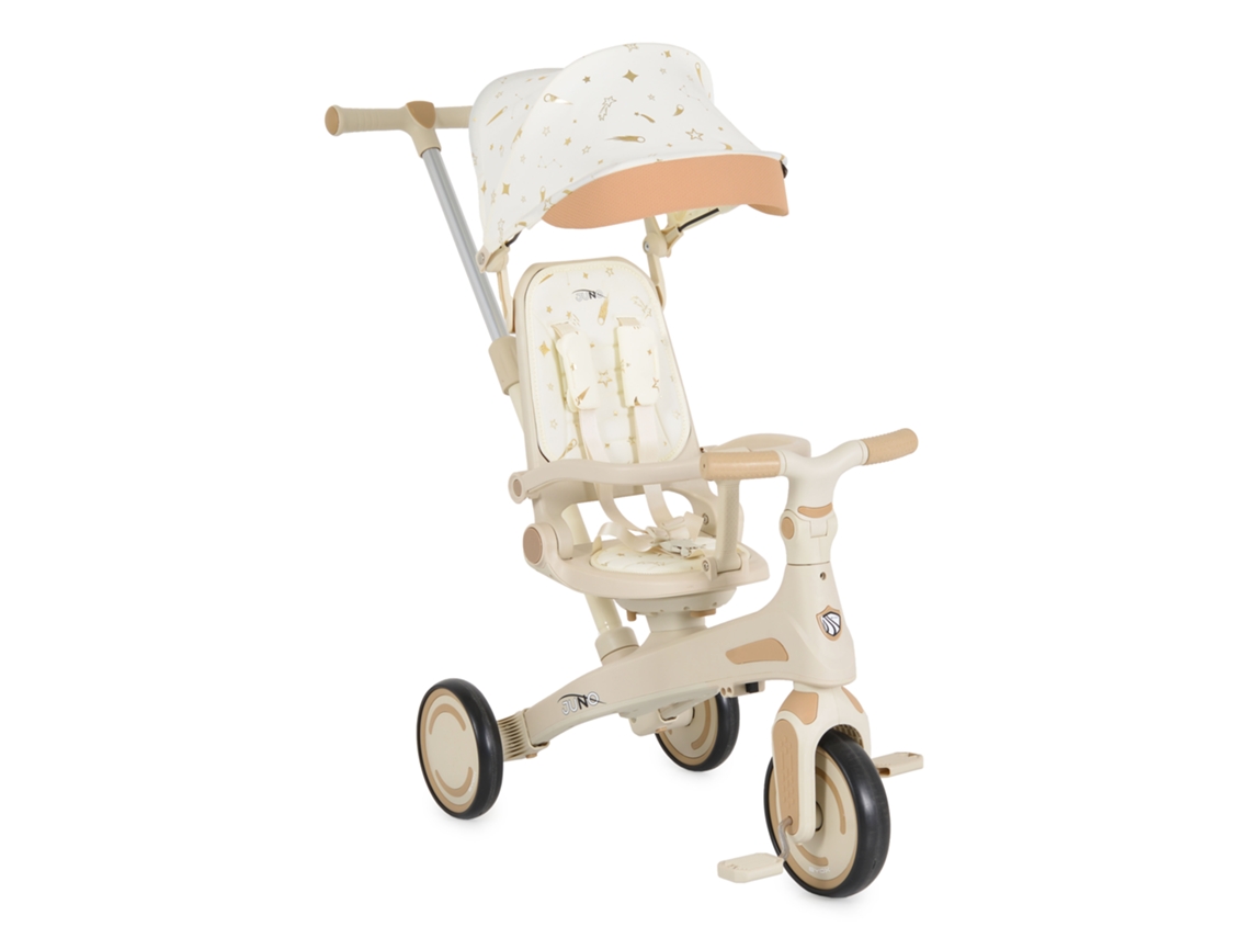 Triciclo Multifuncional Byox Juno Evolutivo 4 En 1 Con Control Parental - Beige