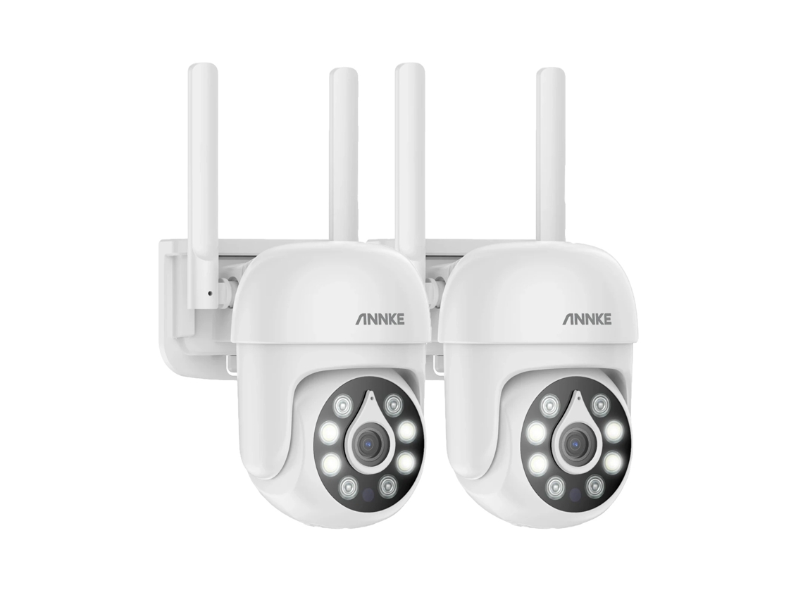 Cámara inalámbrica, resolución de 5 MP, visión nocturna de hasta 30 metros, audio bidireccional, 2 cámaras OEM