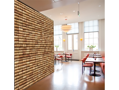 Mural de Pared PLAGE Murales Trompe L'Oeil Decoración Para Fanáticos de Vinos Crus Grus Wine Fan Cork Covers para Decoración Individual XXL 270 cm ...