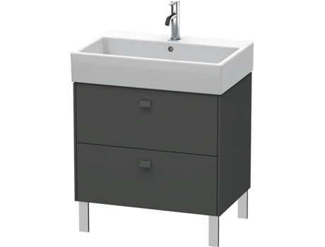 Mueble de aseo DURAVIT Brioso de pie 68,4 x 45,9 cm 2 extraíbles extraíble superior incl. hueco para sifón y delantal para lavabo Vero Air 23507