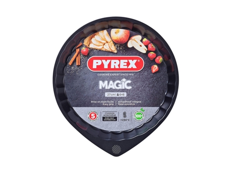 Magic Molde para Hornear Tartas Plano en Acero Antiadherente Ø 27cm PYREX