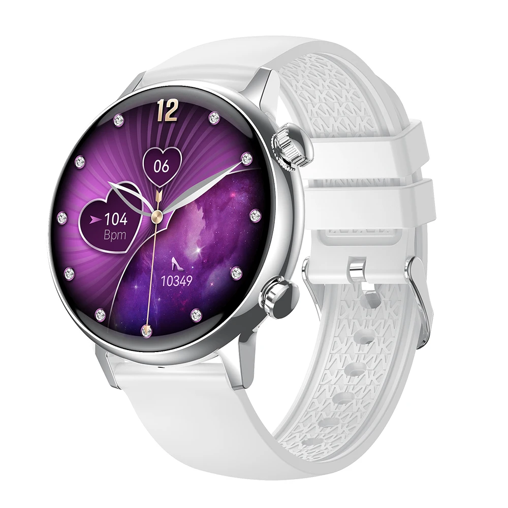 Smartwatch (silicona Blanca) Con Pantalla Retina Amoled De 1,19 Pulgadas